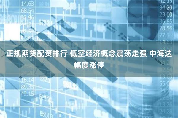 正规期货配资排行 低空经济概念震荡走强 中海达幅度涨停