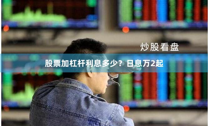 股票加杠杆利息多少？日息万2起